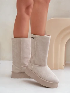 Snežnice s vysokou platformou Big Star OO274894 Light Beige