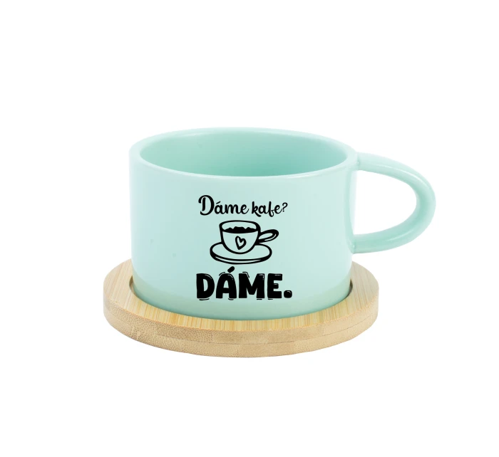 DÁME KAFE? DÁME. - mint hrníček makronka 200 ml DÁME KAFE? DÁME. - mint hrníček makronka 200 ml