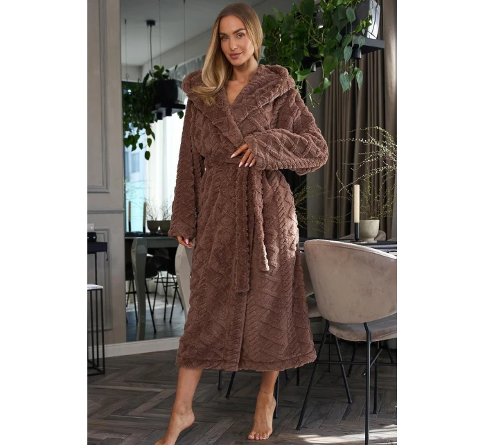 Dámsky župan 2402 hnedý - L&L