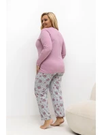 Pohodlné pyžamo pre plnoštíhly model 221188 Forever Pink