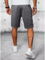 Pánske tmavosivé teplákové šortky FashionStreet SX2190