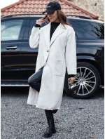 Dámský oversize kabát dlouhý béžový Dstreet model 21981924 - FashionStreet