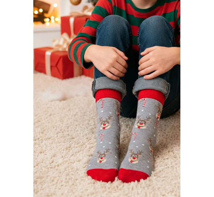 Ponožky Vánoční a model 21441983 - Milena Ponožky Vánoční a model 21441983 - Milena