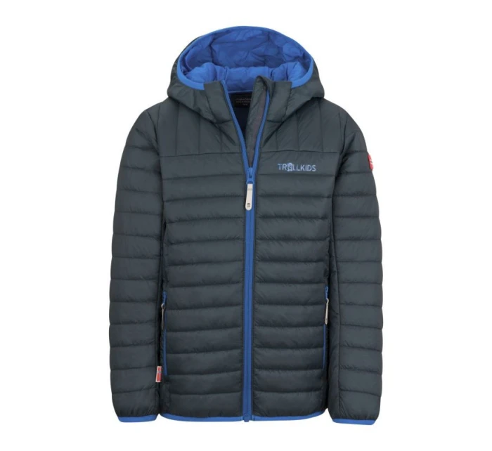 Trollkids Kids Eikefjord Jacket dark navy/cobalt blue (463-110) ultraľahká prechodná detská bunda pre chlapcov/dievčatá Trollkids Kids Eikefjord Jacket dark navy/cobalt blue (463-110) ultraľahká prechodná detská bunda pre chlapcov/dievčatá