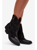 boty na podpatku černé model 21708419 - Boto