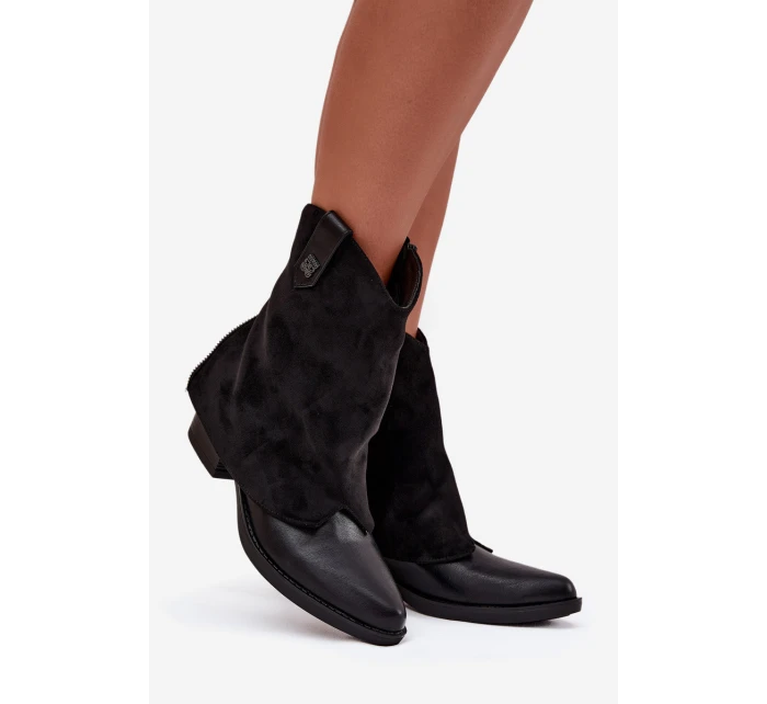 boty na podpatku černé model 21708419 - Boto