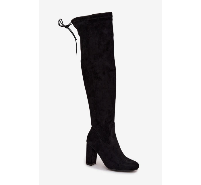 Kozaki Damskie Na Słupku Czarne Xamarin