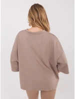 Bluzka MJ BZ model 21782527 ciemny bezowy - FPrice Bluzka MJ BZ model 21782527 ciemny bezowy - FPrice