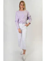 Široké dámské kalhoty v bílé barvě model 8969271 - FASHION