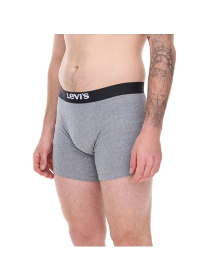 Pánske boxerky Levi's 3-Pack Grey Cotton