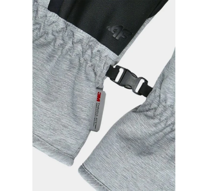 Dámske lyžiarske rukavice s termoizolačným materiálom 4F 4FWAW24AFGLF187-27M Dámske lyžiarske rukavice s termoizolačným materiálom 4F 4FWAW24AFGLF187-27M