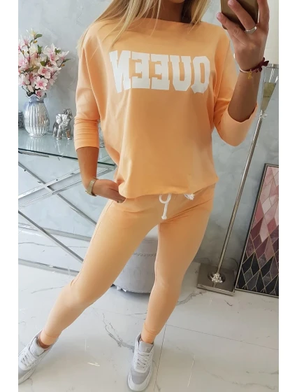 Súprava s potlačou Queen peach