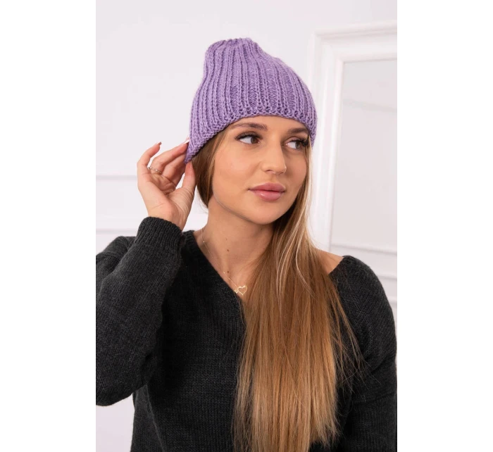 Dámská čepice Rebeka model 21798557 fialová - K-Fashion Dámská čepice Rebeka model 21798557 fialová - K-Fashion