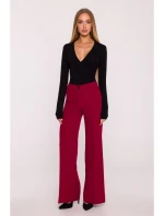 M875 Široké nohavice - bordové