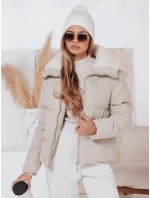 Dámská zimní manšestrová bunda béžová Dstreet model 21978699 - FashionStreet