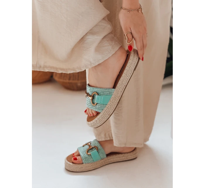 Dámske žabky MISSWAVE zelené FashionStreet ZY0949