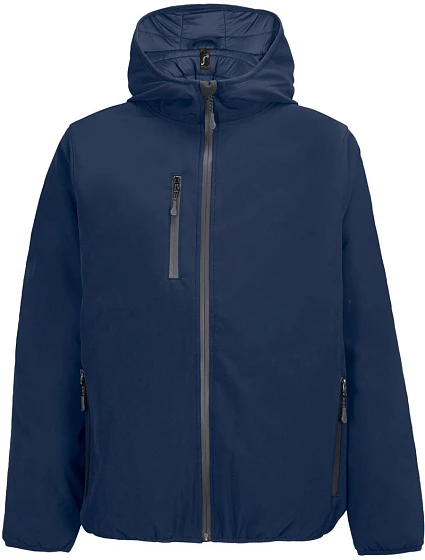 SOL'S Falcon Padded Men Pánska 3-vrstvová zimná softshellová bunda 25.4449 abyss blue