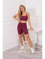 Športový set top + legíny fuchsiová Športový set top + legíny fuchsiová
