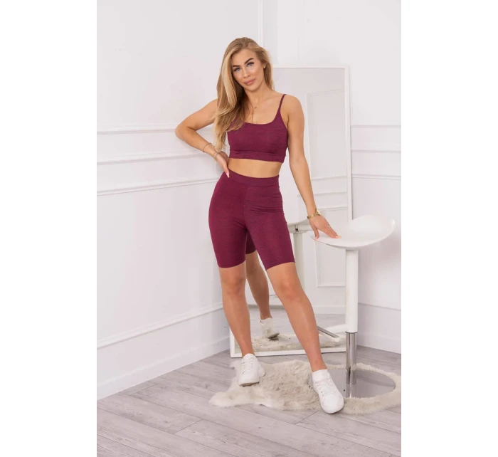 Športový set top + legíny fuchsiová Športový set top + legíny fuchsiová