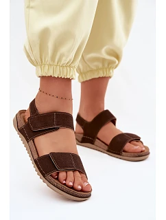 Dámské sandály model 22091714 Hnědé - Inblu
