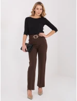 Spodnie IT SP model 21782432 brązowy - FPrice Spodnie IT SP model 21782432 brązowy - FPrice