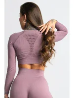 Dámsky Crop-Top Wild Rose - Gym Glamour Dámsky Crop-Top Wild Rose - Gym Glamour