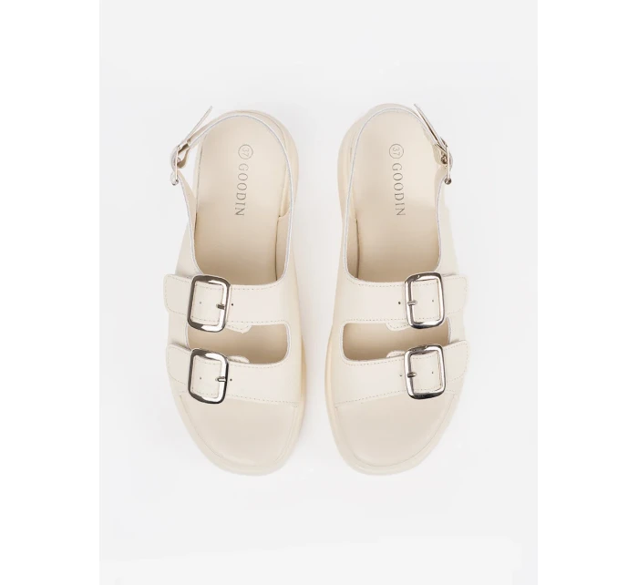 Klasické hnědé dámské sandály platforma Klasické hnědé dámské sandály platforma