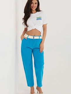 Šnúrové nohavice model 226460 Taliansko Moda