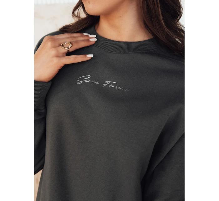 Dámská mikina v grafitové barvě Dstreet model 21975379 - FashionStreet