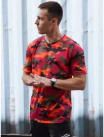 Pánské oranžové moro tričko Dstreet model 21978131 - FashionStreet