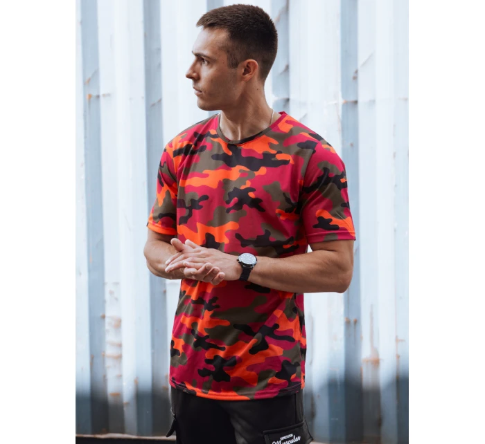 Pánské oranžové moro tričko Dstreet model 21978131 - FashionStreet