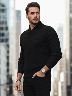 Pánsky čierny sveter FashionStreet WX2256z