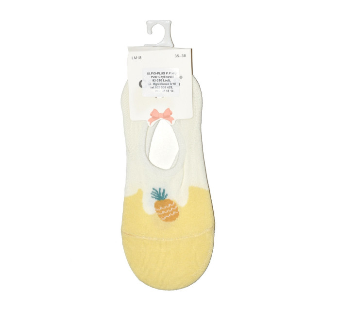 Dámske ponožky baleríny Ulpio Cosas LM18-150 Yellow