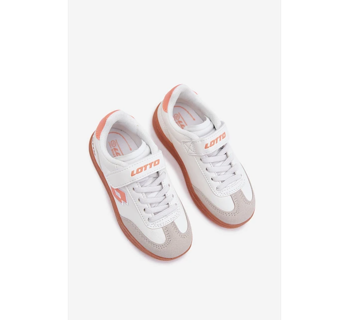 Dětské tenisky na suchý zip LOTTO VINTAL MF 2600252K Bílomodré-Oranžové