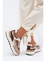 Dámské tenisky na platformě Hnědé model 22099924 - Boto