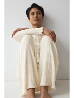 model 22294107 Rib Straight Trousers Silk White  Silk White - Triumph