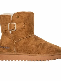 Wrangler Elsa Platform MID dámske snehové topánky zateplené zimné topánky s kožušinou čierne (20243077.37B) dámske