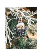 SADA PRÍVESKOV 3 KS HVIEZDIČKY STRIEBORNÉ FLITRE BÁBIKY