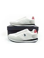 U.S. Polo model 22115630 sportovní boty tenisky pánské módní pohodlné bílé