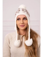 Dámske uši Balbina K381 light ecru