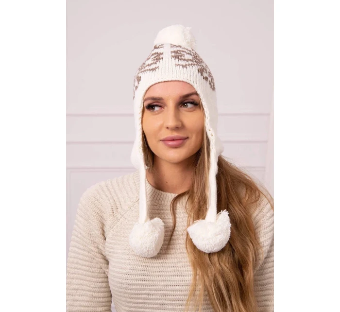 Dámske uši Balbina K381 light ecru