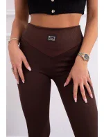 Pruhované legíny hnědé Pruhované legíny hnědé