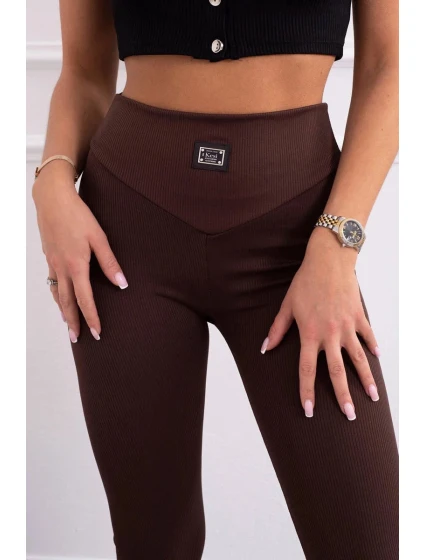 Pruhované legíny hnědé Pruhované legíny hnědé