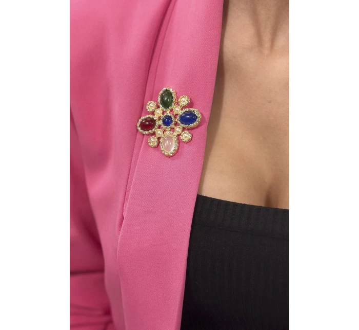 Kvetinová brošňa 2 viacfarebné