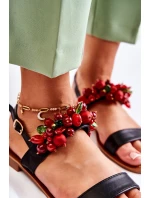 Módní sandály s korálky Černá model 21591699 - Boto Módní sandály s korálky Černá model 21591699 - Boto