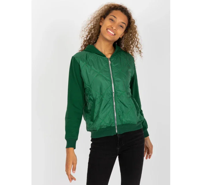 Dámska mikina RV BL 8226.11X tmavo zelená