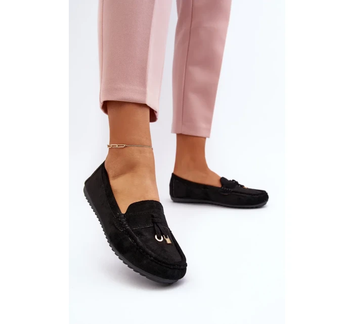 Dámské semišové klasické mokasíny černá Ontala Dámské semišové klasické mokasíny černá Ontala