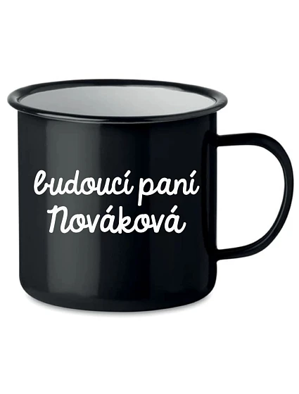 Personalizovaný retro plechový pohár – budúca nevesta Personalizovaný retro plechový pohár – budúca nevesta