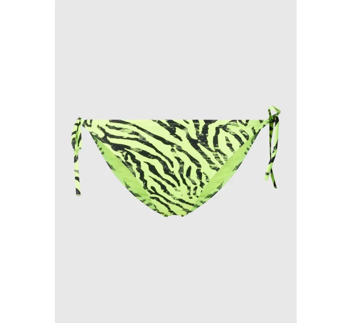 Dámske neónovo žlté plavky s potlačou KW0KW02336 OIC - Calvin Klein