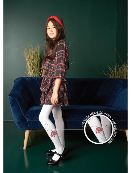 Dívčí punčochové kalhoty DR Christmas Tree 3D 40 den model 19339492 - Knittex